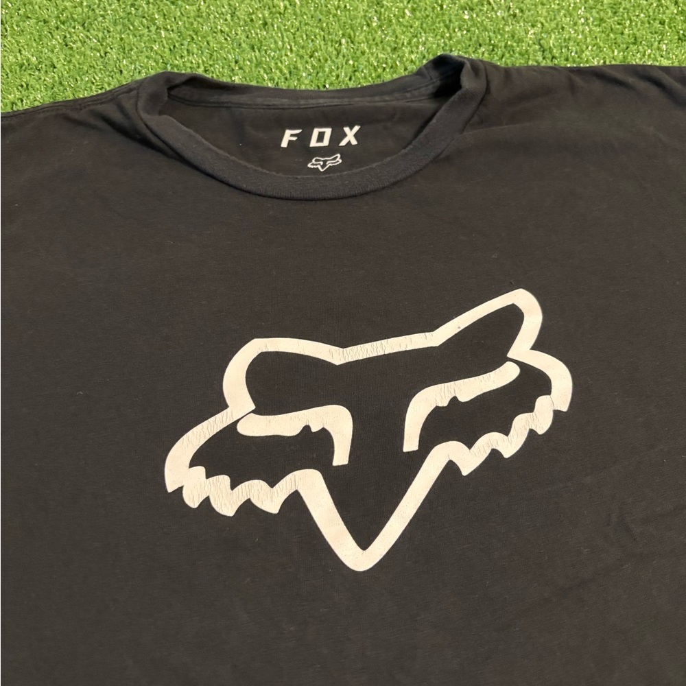 Fox Racing Plain Black and White Shirt - Picture 2 of 4